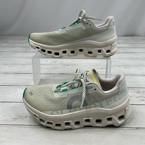 ON Running Women’s Cloudmonster Size 7 ‘Aloe’ Shoes Sneakers - Picture 4 of 10